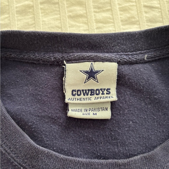 Vintage Cowboys Navy and Gray long sleeve Shirt - Picture 2 of 2